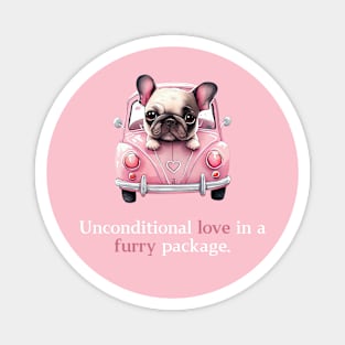 Cute Dog - Unconditional love in a furry package. Magnet